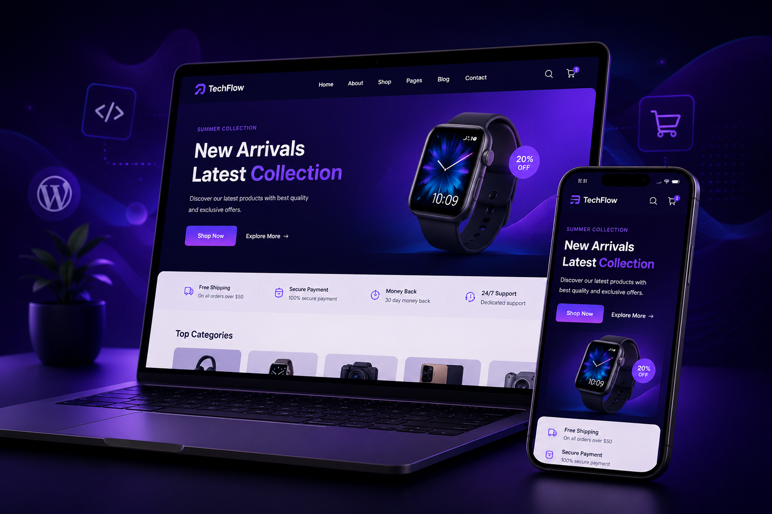 Website mockup